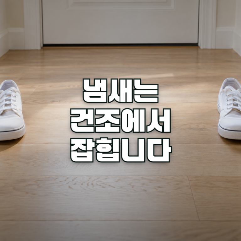 A pair of clean white canvas sneakers placed at the far left and right edges of a light wooden entryway floor, with soft