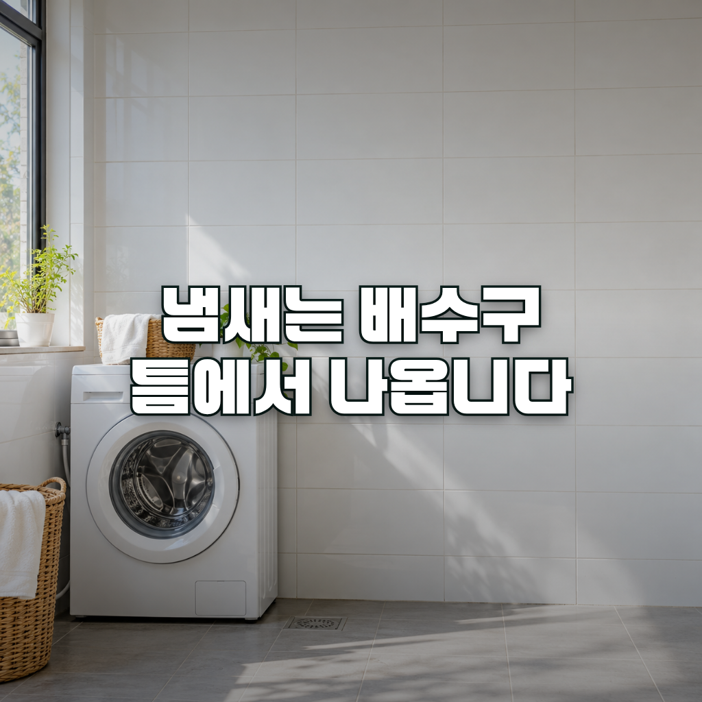 A clean, bright laundry corner with a white front-loading washing machine placed against a tiled wall, soft natural dayl
